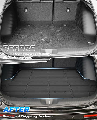 Sunsdrew Trunk Cargo Liner for Honda HR-V 2023-2026 (Included Hybrid), Rear Cargo Mat Trunk Mat for HRV Accessories All Weather Protection TPE Rubber Raised Edge