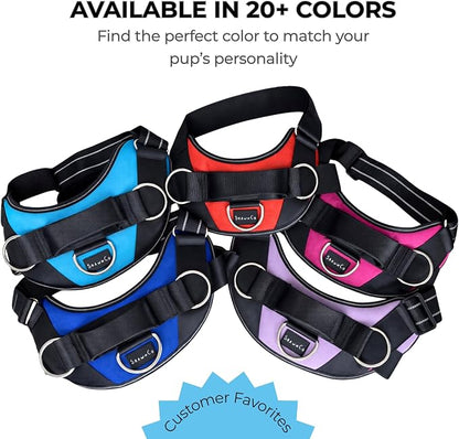 ShawnCo Essential Dog Harness, No-Pull Pet Vest (Military Camo,M) | 3 Leash Clips, Easy On, No-Choke, Reflective, Adjustable Fit, Padded Comfort, Control Handle, For Small, Medium & Large Dogs
