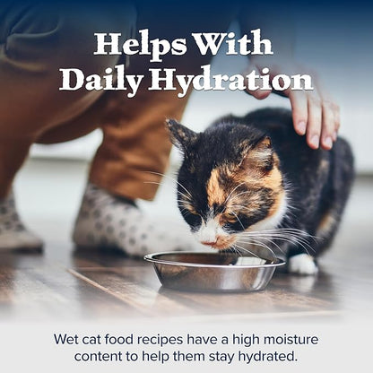 Blue Buffalo Wilderness Natural High-Protein Grain-Free Wet Food for Adult Cats, Duck Paté, 3-oz. Cans, 24 Count