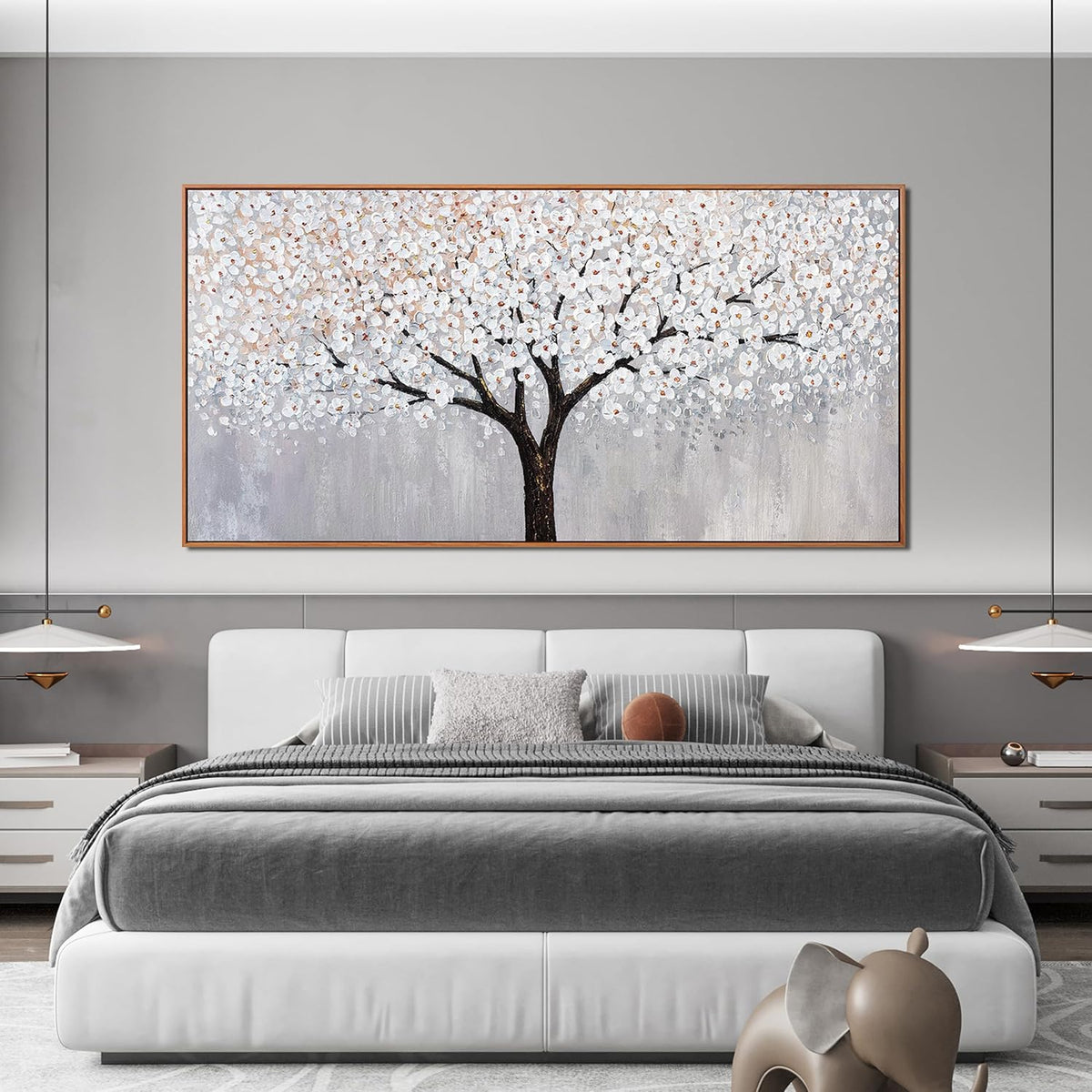 Canvas Wall Art Decor Artwork for Walls Framed Black and White Wall Art Prints Large Tree of Life Wall Art for Living Room Art Work for Wall Decor Bedroom Office Wall Decor 29"X58"