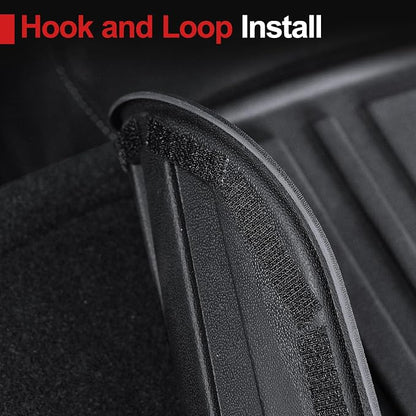 Backrest Mats for Acura MDX 2022-2026, All Weather TPE Black Second Row Seat Back Cover Mat Replacement for Honda Pilot 2023-2026