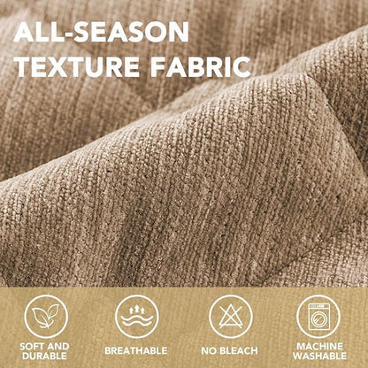 H.VERSAILTEX Chenille Couch Cover for Dogs Washable Soft Fuzzy Loveseat Covers Sectional Sofa Cover Thick Pet Couch Cover Protector Non-Slip Dog Bed Cover(Khaki, 28" x 67")