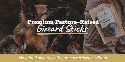 Farm Hounds - Duck Gizzards - Premium Natural Jerky for Dogs - 100% Humanely Raised Duck - Break-to-Size - Great for Training & Treats - No Added Fillers - Made in USA - 4oz - 1 Pack