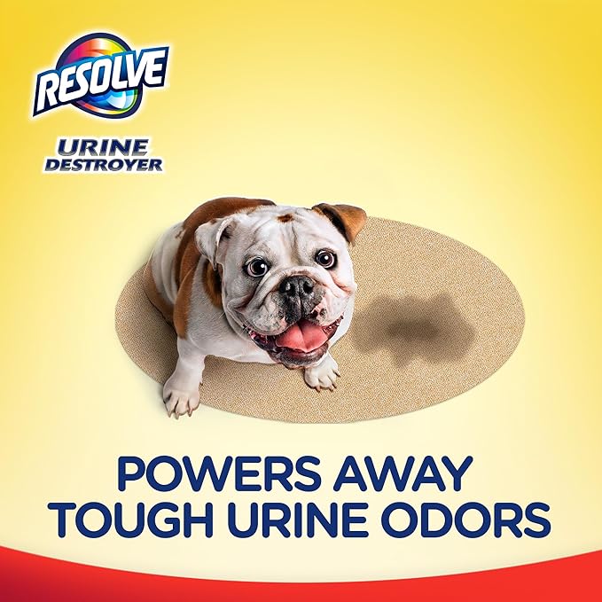 Resolve Urine Destroyer Carpet Cleaning Machine Formula, Safe for Bissell, Hoover & Rug Doctor, Carpet Cleaner, Carpet Cleaner Solution, 96 OZ