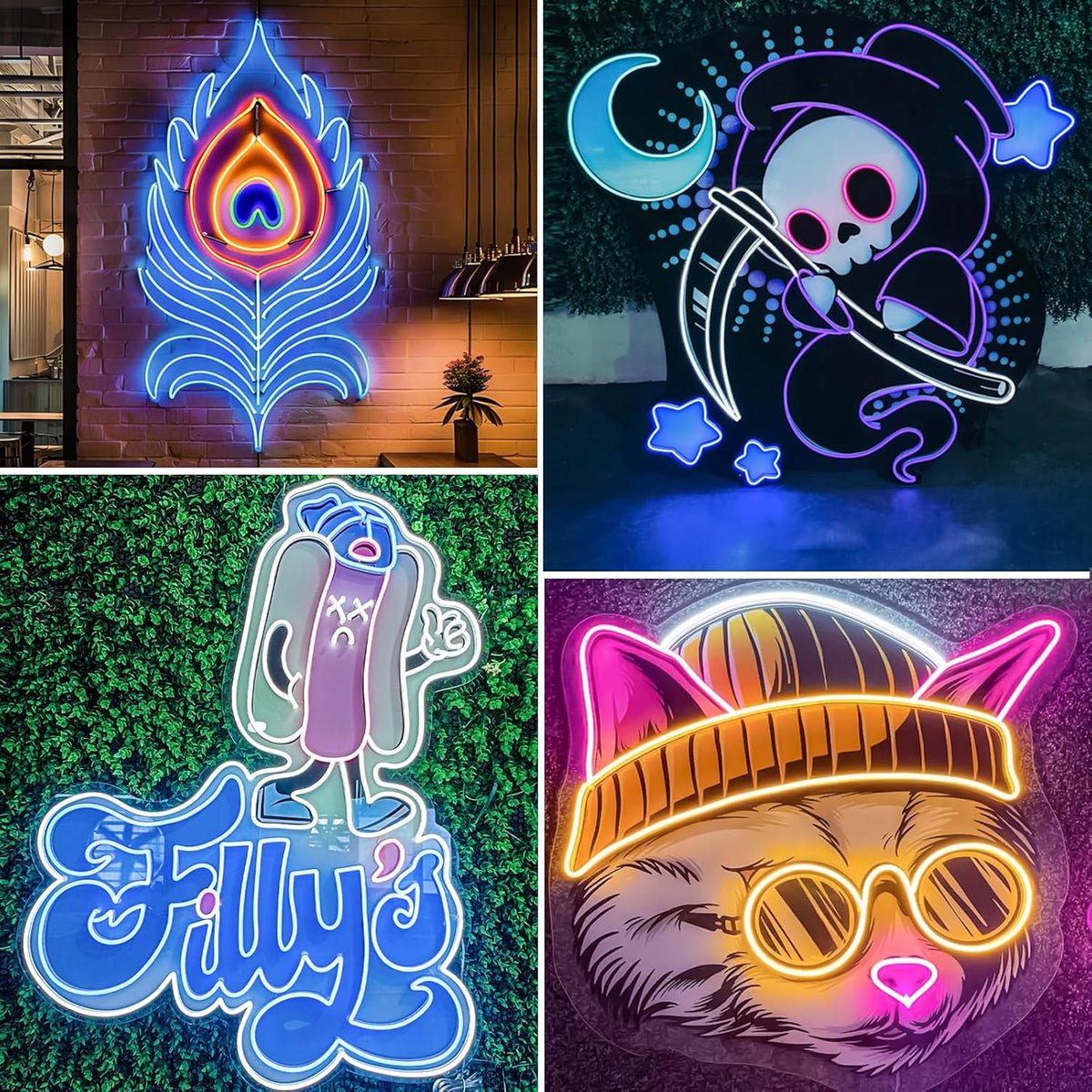 Custom Neon Sign, Personalized UV Printed LED Neon Sign LoGo Customizable for Business, Salon Beauty Nail Studios Light Up Name Sign, Images Neon Lighting Customized