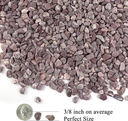 FANTIAN 10 lbs Pebbles for Plants, 3/8 Inch Pea Gravel Stones Decorative Red River Rocks for Succulent, Cactus, Landscaping, Vases, Terrarium, Aquarium, Potted Top Dressing and Outdoor Garden