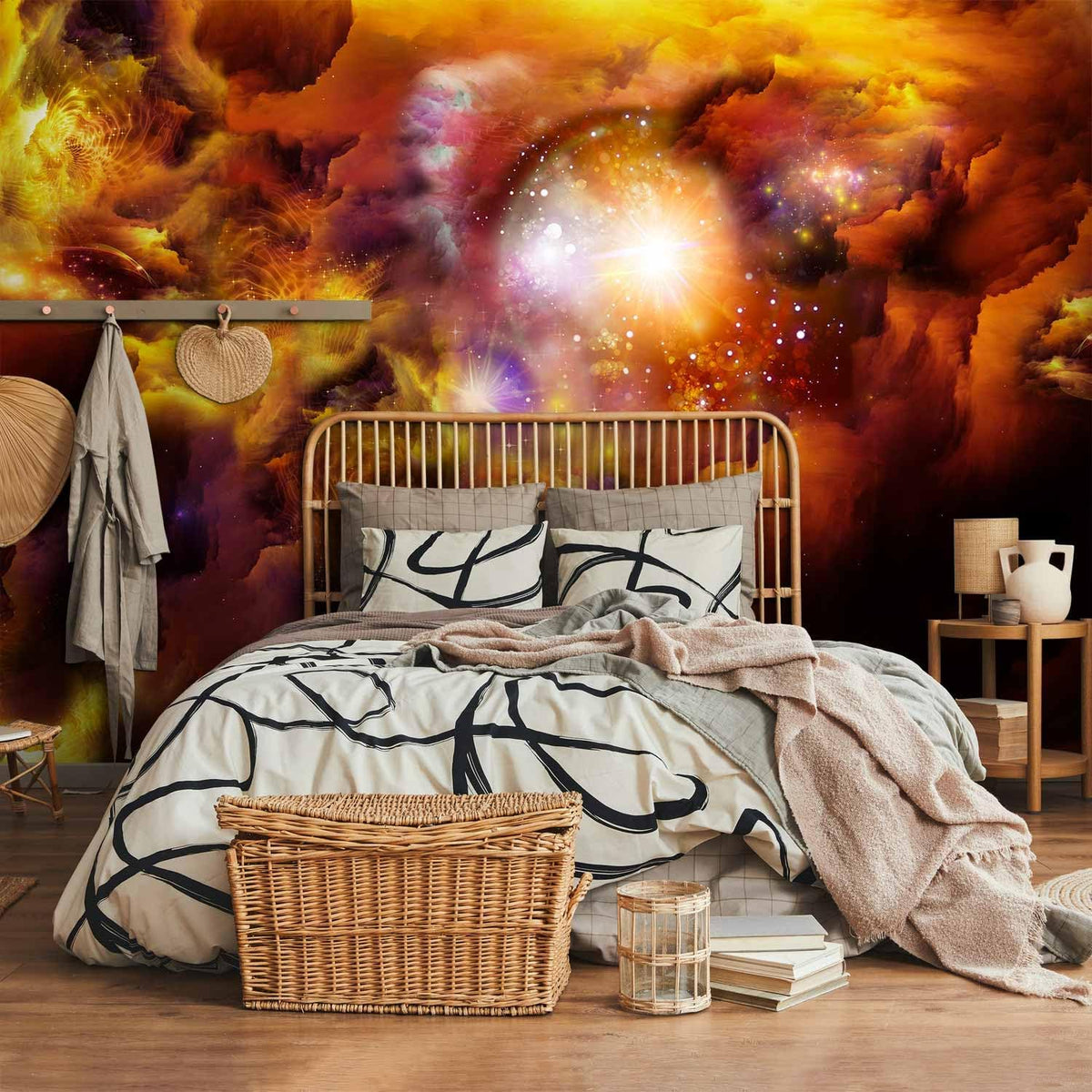 artgeist Wall Mural Cosmos Galaxy 193x138 in - XXL Peel and Stick Self-Adhesive Wallpaper Removable Large Sticker Foil Wall Decor Print Picture Image Design n-A-0027-a-d