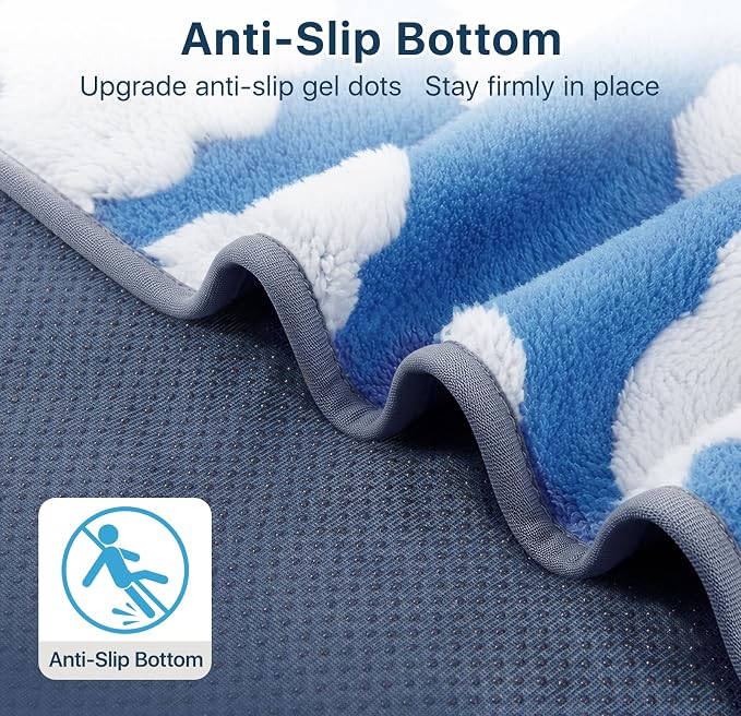 LOOBANI Washable Pee Pads for Dogs 41"x41",2 Pack, Blue | Specifically Designed For LOOBANI 43"X43"X27" Foldable Dog Playpen,Super Absorbent, Waterproof, Leak-Proof & Non-Slip