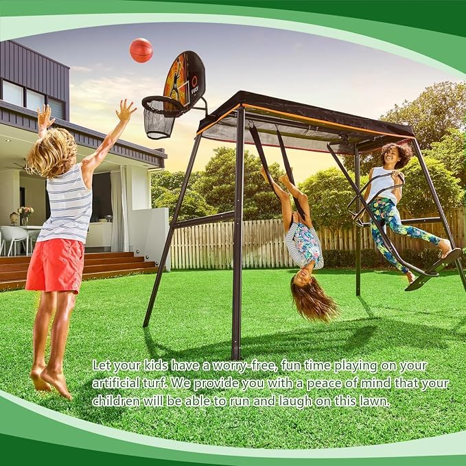 118.1 x 39.4 Inch (Pack of 1) Dog Grass Pad, Extra Large Artificial Grass Turf Mat, Fake Grass for Large Dog Potty Training Indoor Outdoor Balcony Patio Lawn Decoration