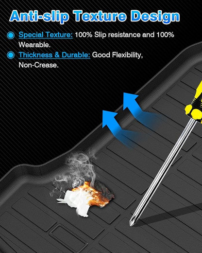 Solterra Cargo Liner - Trunk Mat for Subaru Solterra 2023-2026 & Toyota BZ4X 2023-2025, All Weather Cargo Mat for Solterra Accessories, Heavy Duty Car Mats, Car Accessories