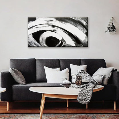TAIJXAGSG Abstract Wall Art Black And White Wall Art Home Wall Decor Artwork Modern Canvas Art Wall Decor Painting Prints Pictures For Bedroom Office Artwork 20" X 40"