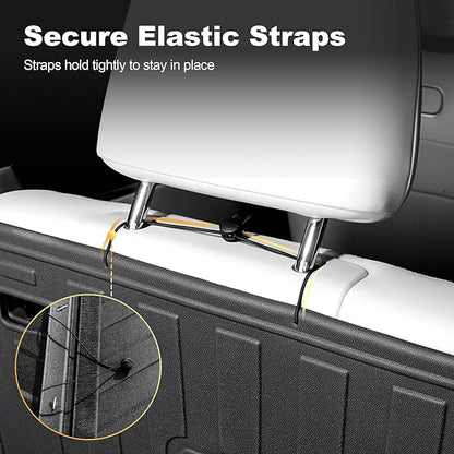 Cargo Liner & Third Row Seat Back Mats Compatible with 2019-2026 BMW X7 G07 (Not for 2021-2022 X7 50i / 2025 X7 40i): AOMSAZTO Custom Fit 2019-2026 BMW X7 All Weather Anti Skid TPE Trunk Liner
