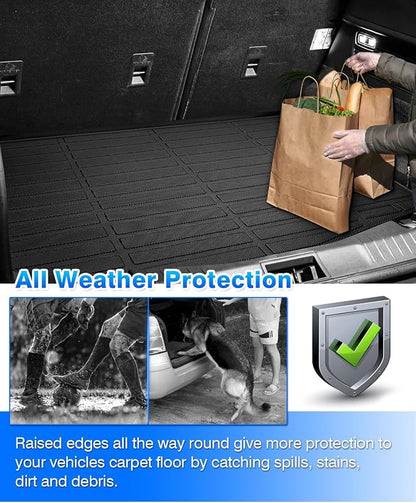 Cartist Cargo Liner Fits for Ford Mustang Mach-E 2021-2024 2025 2026 Accessories All Weather Trunk Mat for Mustang Carpet Protection TPE Heavy Duty