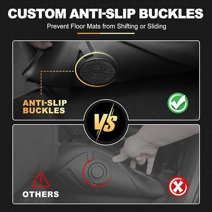 Floor Mats & Cargo Liners Compatible with 2020-2026 Toyota Corolla Sedan Floor Mats & Trunk Mat Set, All Weather TPE Floor Liners Cargo Mats (Not fit Hatchback Model)