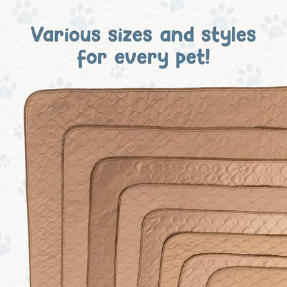 Washable Dog Training Pads - Reusable Waterproof Whelping, 48x60 in | Sanitary puppy pee pads with rounded corners for pet essentials, laminated lightweight durable design for dogs
