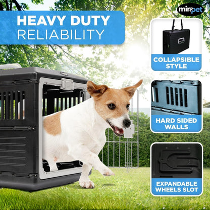 Collapsible Travel Carrier. Airline-friendly and easy to fold flat at home.