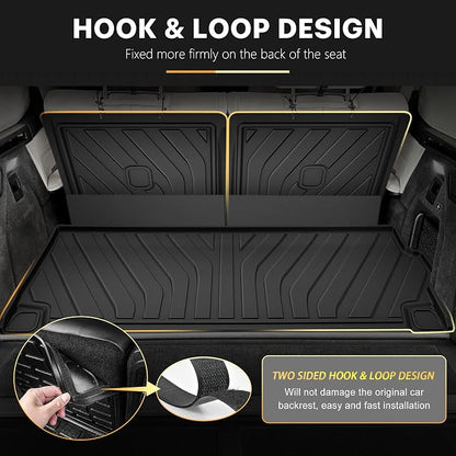 Floor Mats & Cargo Liner & 2nd 3rd Backrest Mat for BMW X7 2019-2026, ONLY for 7-Seats (with 2nd Row Bench Seat), Custom Fit for BMW G07 All Weather Trunk Mat Back Seat Cover Protector Full Set