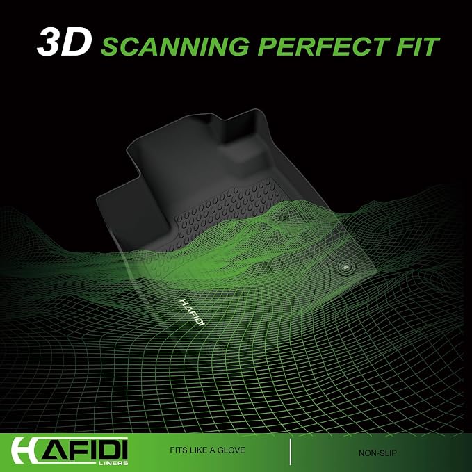 HAFIDI® Floor Mats & Cargo Liner for Mercedes Benz C-Class 2022-2025 2026 | C300/C43 AMG/C63 AMG S E (Fit Sedan Only),All Weather Protection TPE Floor Liners Custom C Class Accessories - Black