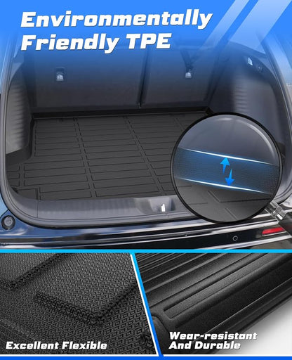 Sunsdrew Trunk Cargo Liner for Honda HR-V 2023-2026 (Included Hybrid), Rear Cargo Mat Trunk Mat for HRV Accessories All Weather Protection TPE Rubber Raised Edge