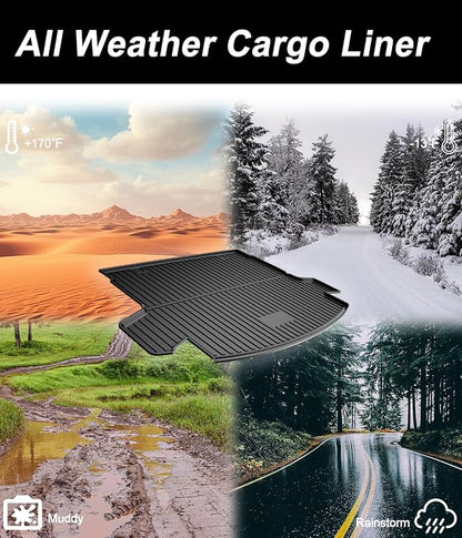 All Weather Cargo Liner Fit for 2020-2022 Honda CR-V (Only for Hybrid) - Custom Fit TPE Rubber Trunk Mat Accessories for Honda CRV Hybrid 2020-2022