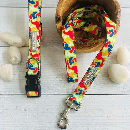 Lucky Love Dog - Adjustable Dog Collar and Leash Set with Easy Click Buckle for Small Dogs, Durable, & Comfortable Collar for Male & Female Dogs, Puppies & Adult Ones - Oscar Combo, Small