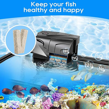 12PCS Ammonia Reducer Filter Pads Compatible with Aqueon Filter 10, Fish Tank Filters Replacement Filter Cartridges for Aqueon Quietflow LED PRO & SmartClean Aquarium Fish Tank Power Filter