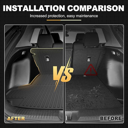 Floor Mats & Cargo Mat Fit for Honda HR-V 2023-2027 & Acura ADX 2025 2026 | All Weather Floor Mats Trunk Cargo Liner with Backrest Protectors Custom Fit for Honda HRV Sport/LX/EX-L