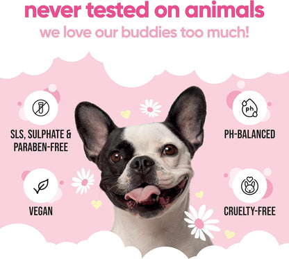 Baby Fresh Dog Conditioner (169.07oz) Made with Aloe Vera, Argan Oil & Pro Vitamin B5 to Detangle Matted Coats & Relieve Sensitive & Itchy Skin, Suitable for Puppies from 8 Weeks, Vegan