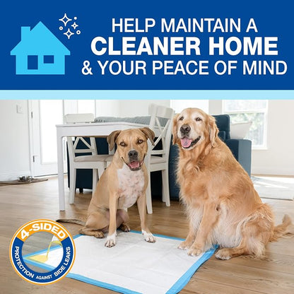 Four Paws Wee-Wee Superior Performance Gigantic Dog Pee Pads, 18 Count | Puppy & dog potty training pads, all day floor protection, housebreaking pet supplies, leak-proof puppy pads, 27.5" x 44"