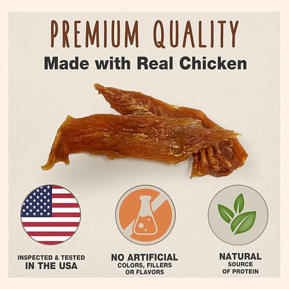 Cadet Gourmet Chicken Breast Dog Treats - Healthy & Natural Chicken Dog Training Treats for Small & Large Dogs - Inspected & Tested in USA (28 oz.)