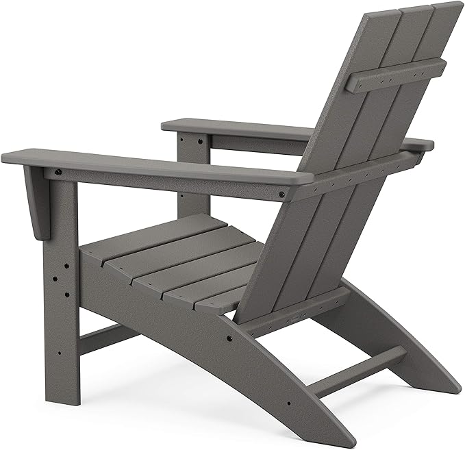 POLYWOOD AD420TE Modern Adirondack Chair, Teak