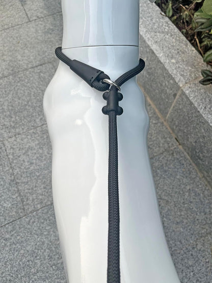 Slip Lead Dog Leash，Strong Nylon Rope Leash and Padded Handle,No Pull Outdoor Walking Training Lead for Small Medium Large Dogs(Black, 1/2"×4ft)