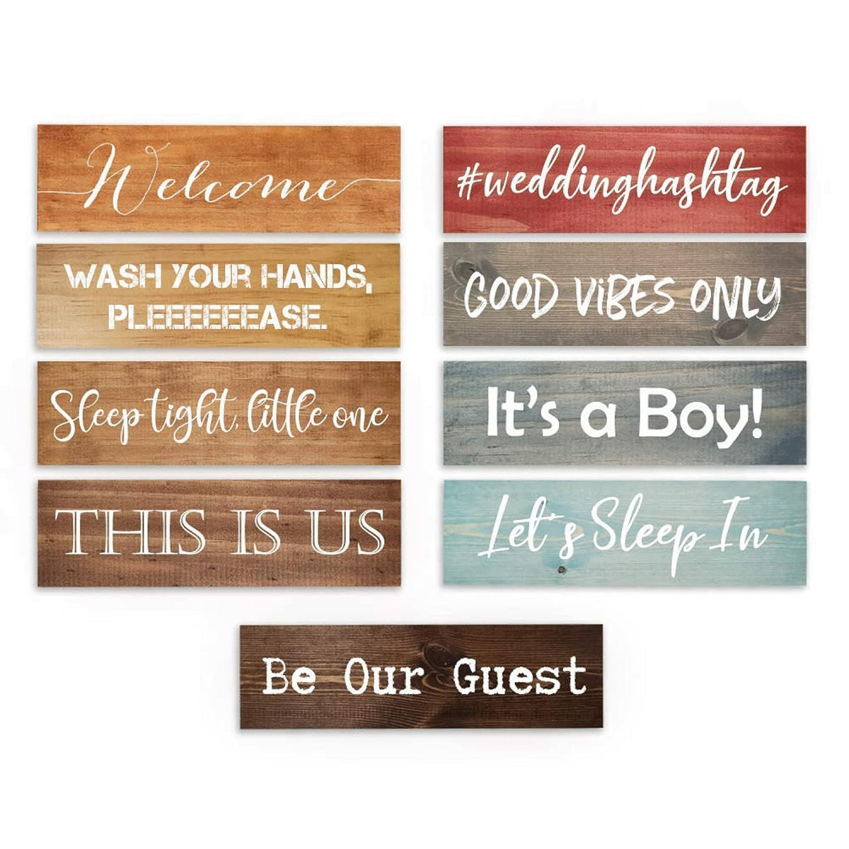 Custom Wood Signs Personalized | Farmhouse Decor | Personalized Signs | Personalized Rustic Wood Signs | Father's Day Gift | Custom Sign | Ready to Hang! (3.5x12 Inches)