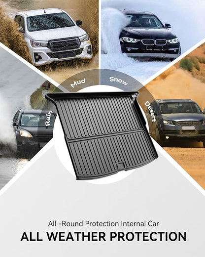 AOMSAZTO Cargo Mat for Honda Passport 2019-2025 | All Weather Custom Fit TPE Trunk Mat Trunk Tray Cargo Tray, Black