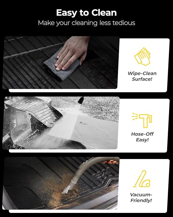 3W Tesla Model Y Juniper Cargo Liner 2025 2026, Rear Trunk Mat, 2025 2026 Model Y Juniper Accessories, TPE Anti-Slip All Weather Custom Fit Vigormold™