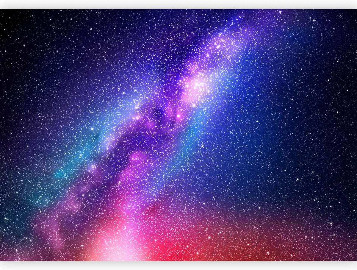 artgeist Premium Wall Mural Galaxy 177x124 in - XXL Non-Woven Wallpaper Fleece Wall Decor Photo Print Picture Image Abstract Space Sky Star Cloud Violet f-C-0487-a-a