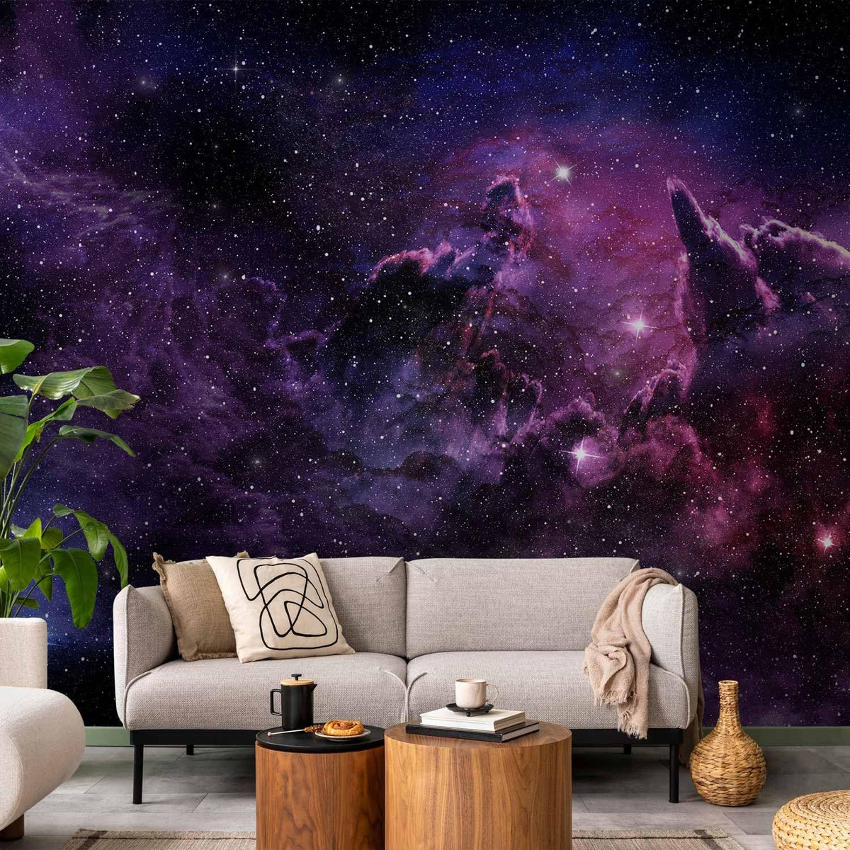 artgeist Wall Mural Cosmos Galaxy 197x138 in - XXL Non-Woven Wallpaper Fleece Wall Decor Photo Print Picture Image Design Home a-C-0022-a-a