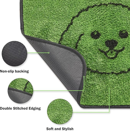 Reusable Puppy Pads , Washable Pee Pads for Dogs 36" x 24" 2 Pack | Super Absorbent & Leakproof Potty Training Pads, Plush Grass-Look With Non-Slip Backing For Crates, Playpens & Small Pets