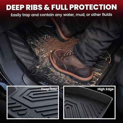 LASFIT Floor Mats & Cargo Liner for 2016-2026 Volvo XC90 Non-PHEV 7 Seats Only, Custom Fit All Weather TPE Floor Liners, Refined Interior Protection, 1st 2nd 3rd Row Mats, Trunk Mat & Backrest Mats