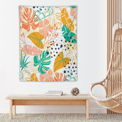 ICMOLYYENLO Tropical Palm Leaves Wall Tapestry, Wall Art for Room Decoration Beautiful Wall Hanging for Bedroom Living Room Dormitory Apartment 40x60 Inch