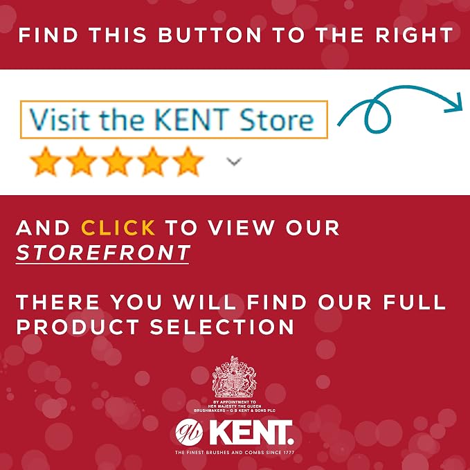 Kent R7T Graphite Double Tooth Hair Pocket Comb, Small Fine/Wide Tooth Comb For Grooming Styling Hair, Beard and Mustache, for Men, Women and Kids. Saw Cut and Hand Polished. Handmade in England