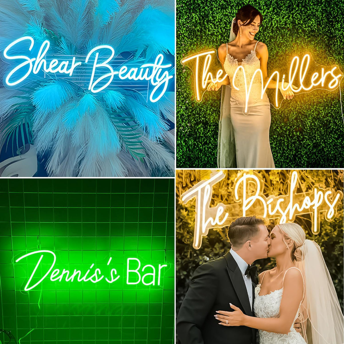 Custom Neon Sign, Custom LED Neon Sign Customizable for Wedding Bar Salon Beauty Business Light Up Name Sign, Personalized Neon Light Suitable for Events Birthday Gifts Decorations