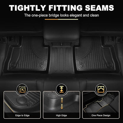 Floor Mats & Cargo Liner & 2nd 3rd Backrest Mat for BMW X7 2019-2026, ONLY for 7-Seats (with 2nd Row Bench Seat), Custom Fit for BMW G07 All Weather Trunk Mat Back Seat Cover Protector Full Set