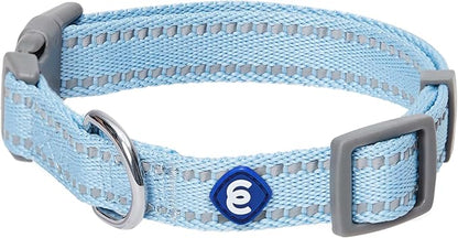 Blueberry Pet Essentials Reflective Dog Collar & Leash Set, Adjustable for Large Dogs | Safe Walking Gear for Pet Parents, Puppy Training & Daily Use LargeDogs, Baby Blue