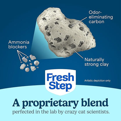 Fresh Step Advanced Odor Shield Multi Cat Clumping Litter with Febreze Freshness, Low Dust, Odor Control with Ammonia Block Tech, Compatible in Automatic Litter Boxes, 37 lb. (2 x 18.5 lb.)