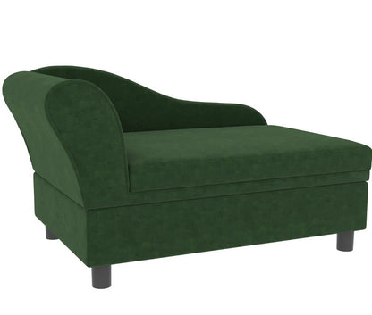 Pet Sofa Bed Couch With Storage,with Soft Cushion , Green