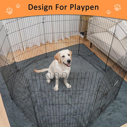 Bunlitent Washable Pee Pads for Dogs, 63'' x 63'', 3 Packs, Grey, Quick-Dry | Extra Large,Non-Slip Waterproof, Fast Absorbent, Reusable Whelping Pads, For Puppy, Senior Dog, Incontinence