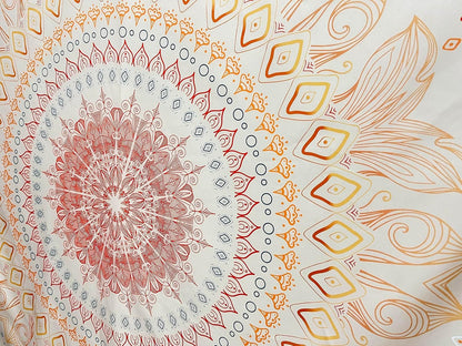 Damanse Floral Tapestry Wall Hanging Cute,Boho Wall Tapestry for Bedroom Aesthetic,Mandala Living Room Decor for Teen Girls (Yellow, 59.8"x78.7")