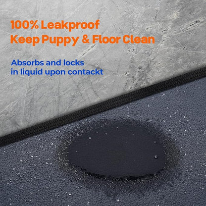 Sunsleek 84"x108" Washable Pee Pads for Dogs, Extra Large Puppy Pads | Reusable Waterproof Pet Training Mats, Super Absorbent, Non-Slip, for Whelping Pads & Incontinence for Playpen, Crate, Floor