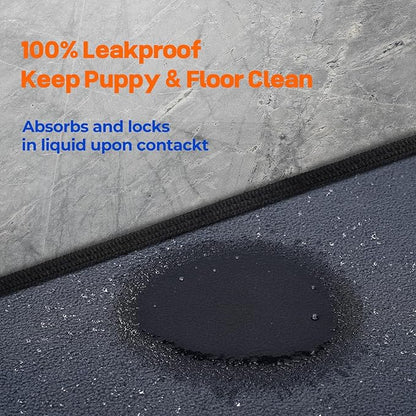 Sunsleek 84"x120" Washable Pee Pads for Dogs, Extra Large Puppy Pads | Reusable Waterproof Pet Training Mats, Super Absorbent, Non-Slip, for Whelping Pads & Incontinence for Playpen, Crate, Floor